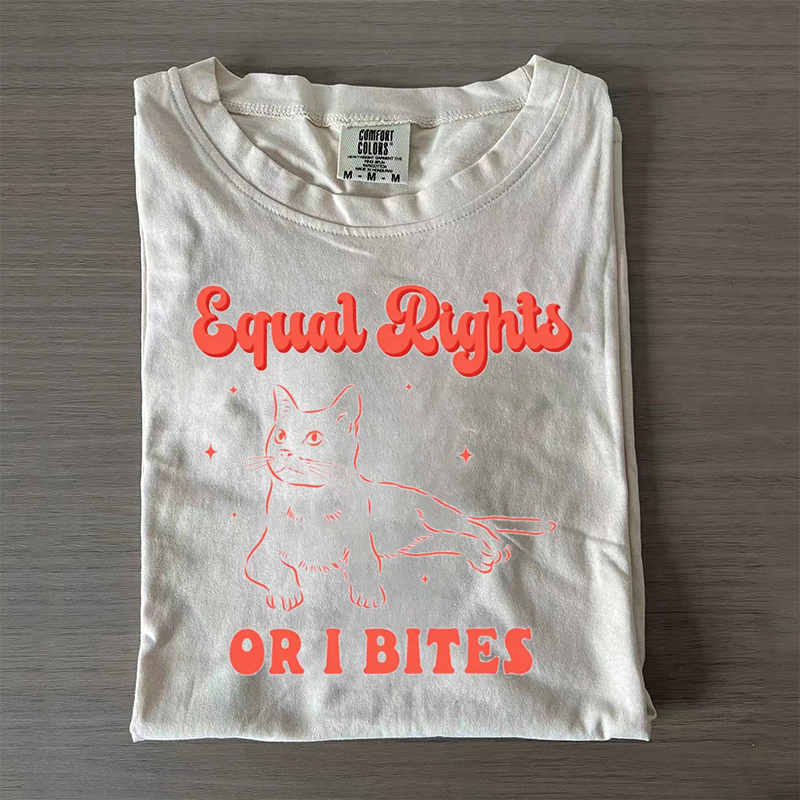 Comfort Colors Feminist Cat T-shirt