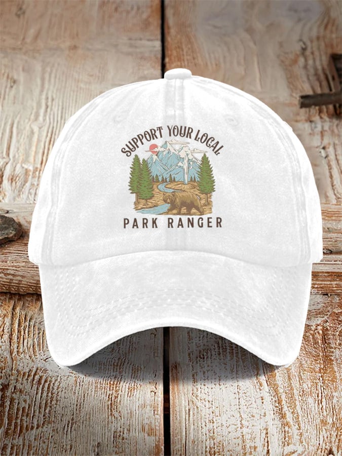 Unisex Support Your Local Park Ranger Print Hat