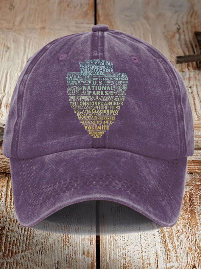 63 National Park Ranger Print Baseball Cap