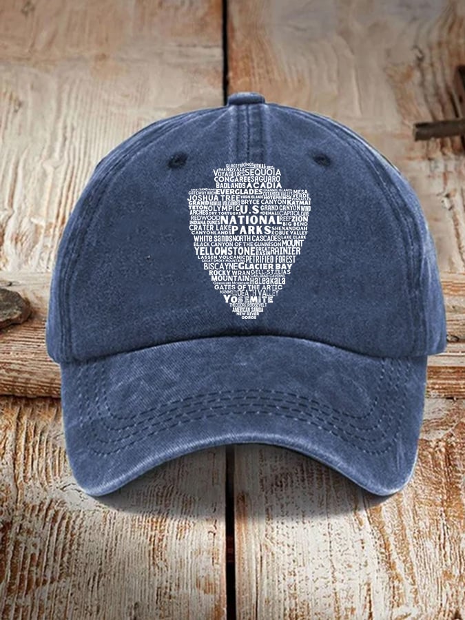 63 National Park Ranger Print Baseball Cap