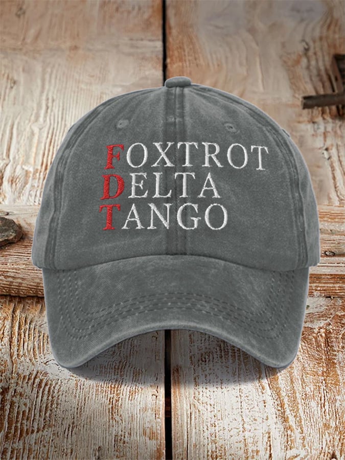 Unisex Foxtrot Delta Tango Print Hat