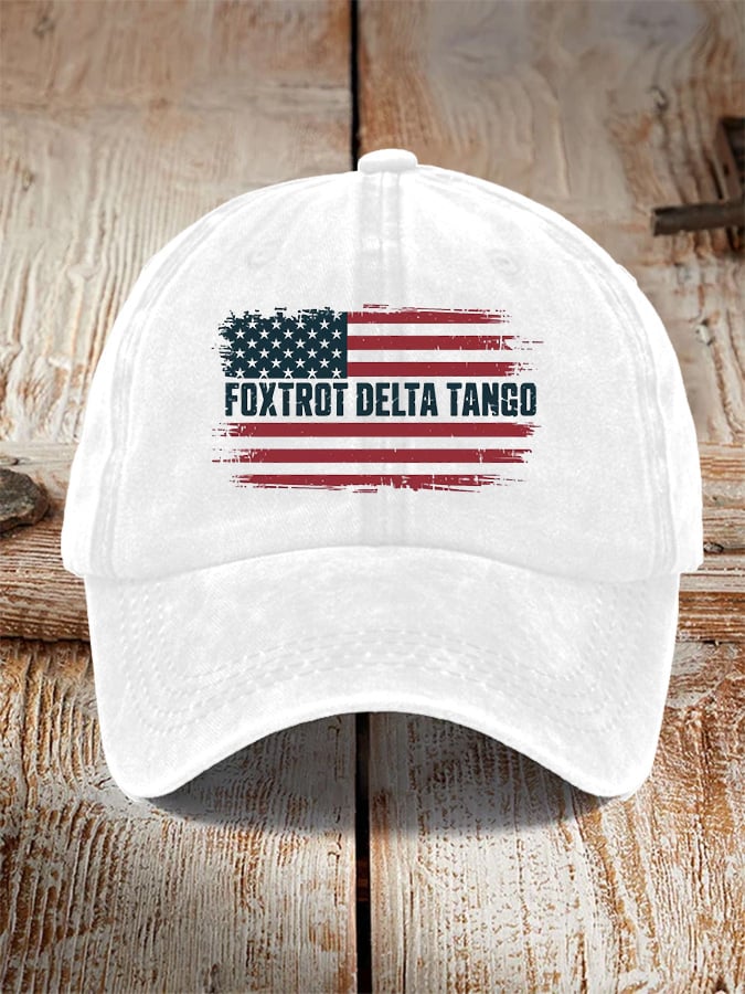 Unisex Foxtrot Delta Tango Print Baseball Cap