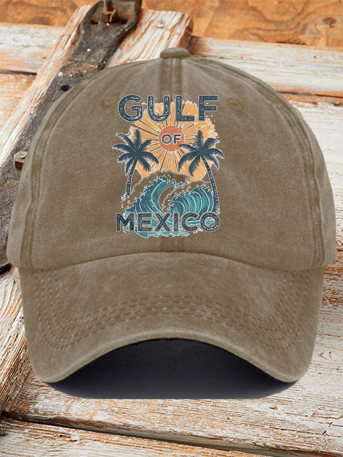 Gulf Of Mexico Printed Baseball Cap