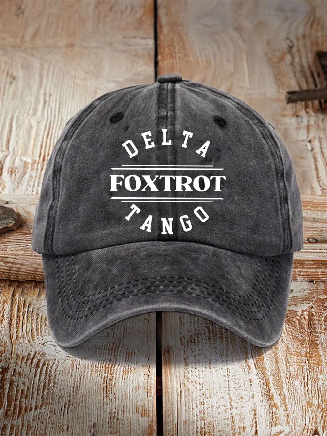 Unisex Foxtrot Delta Tango Print Hat