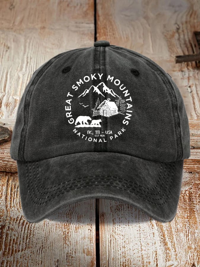Unisex Great Smoky Mountains National Park Print Hat
