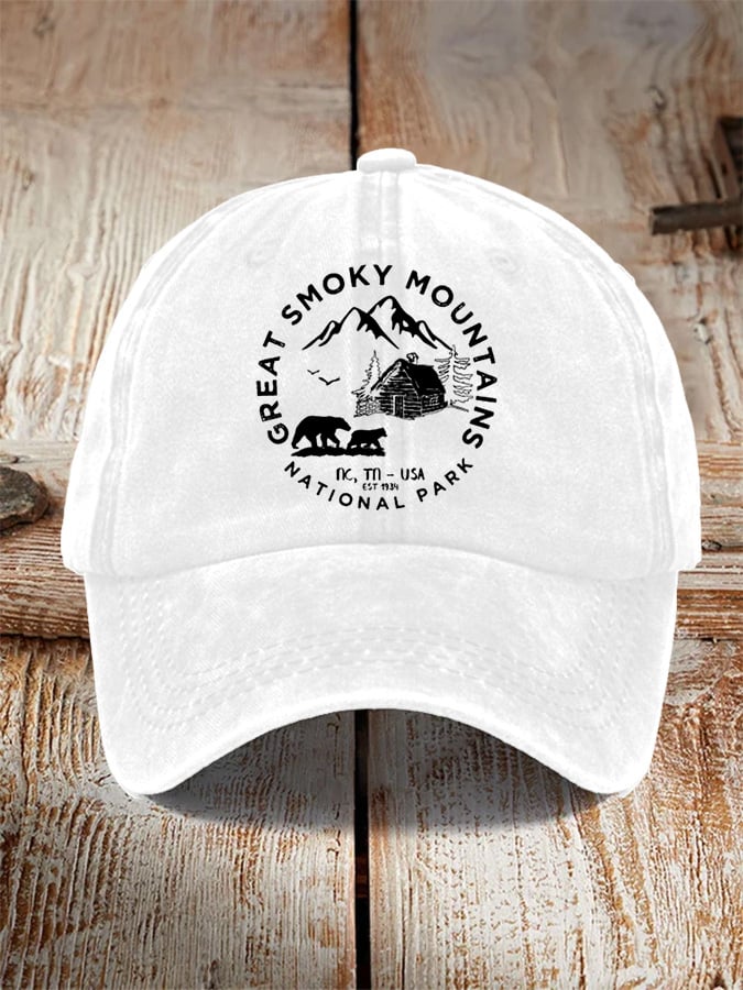 Unisex Great Smoky Mountains National Park Print Hat