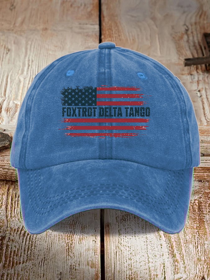 Unisex Foxtrot Delta Tango Print Baseball Cap
