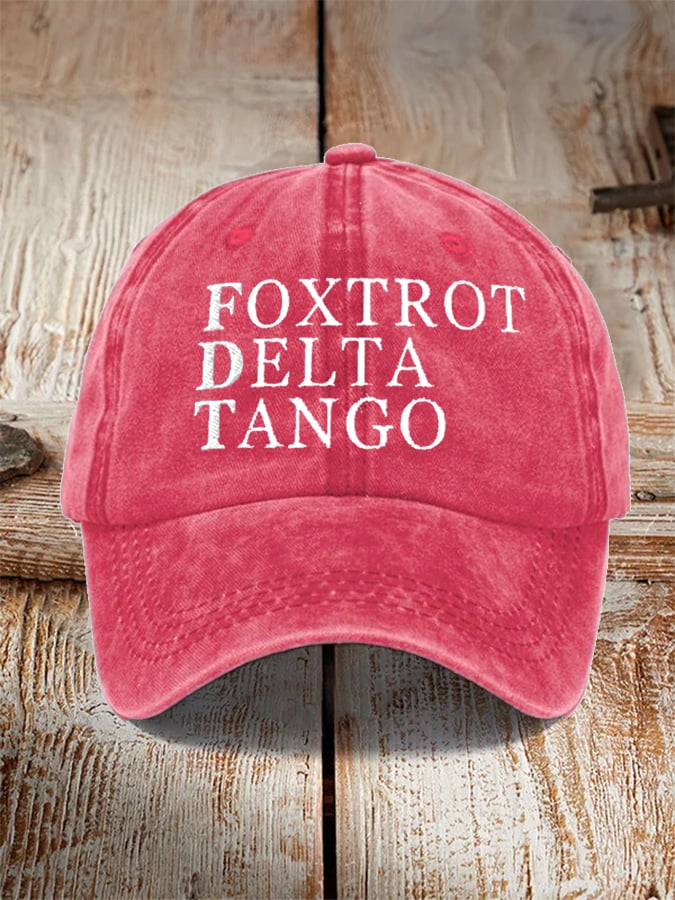 Unisex Foxtrot Delta Tango Print Hat