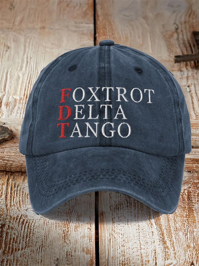 Unisex Foxtrot Delta Tango Print Hat