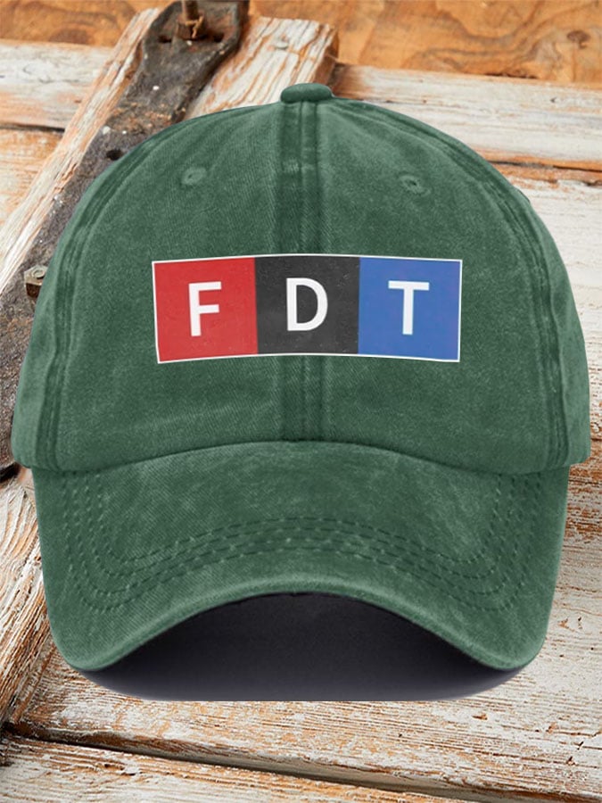 Retro FDT Printed Baseball Cap