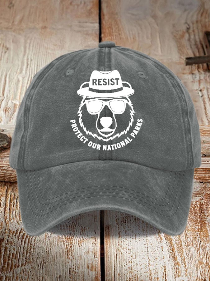 Protect Our National Parks Print Baseball Cap