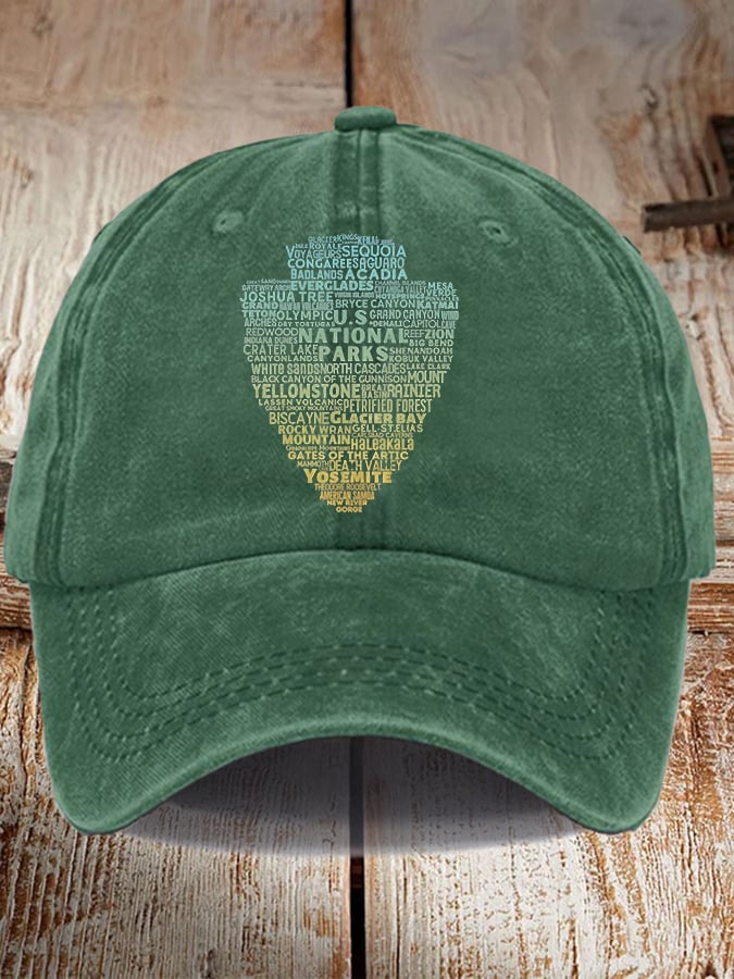 63 National Park Ranger Print Baseball Cap