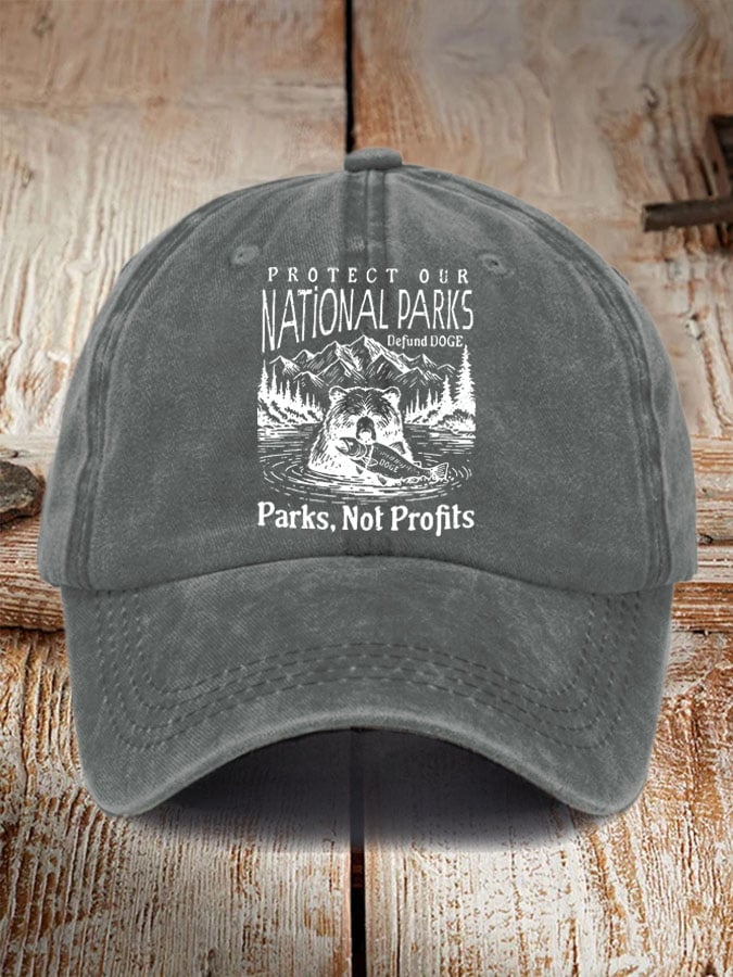 Protect Our National Parks Print Baseball Cap