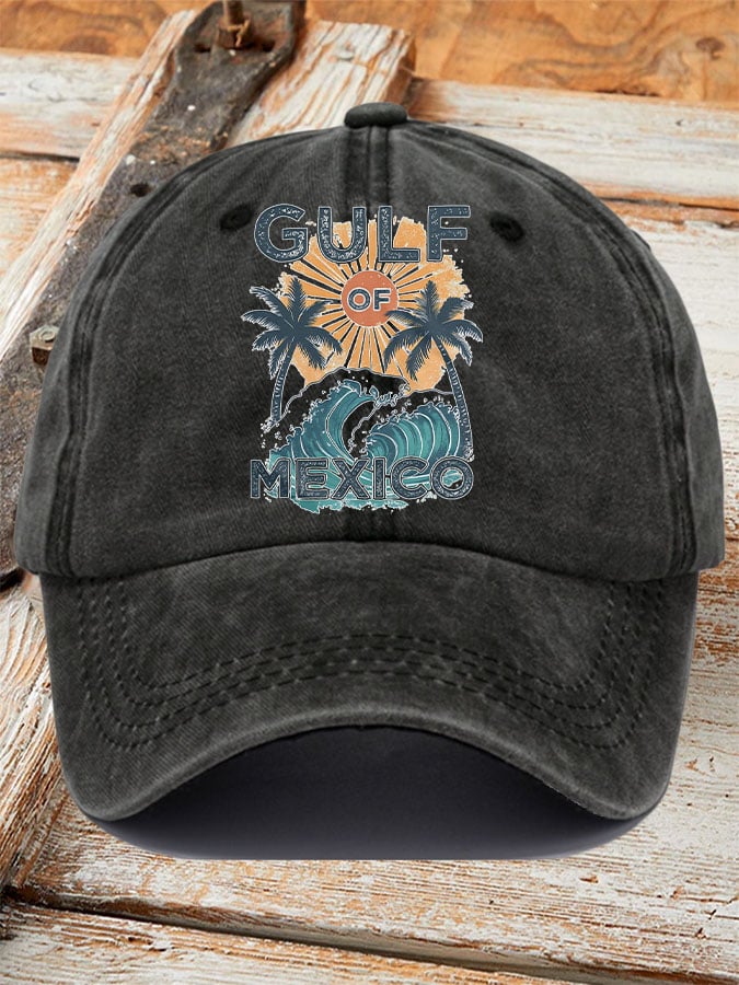 Gulf Of Mexico Printed Baseball Cap