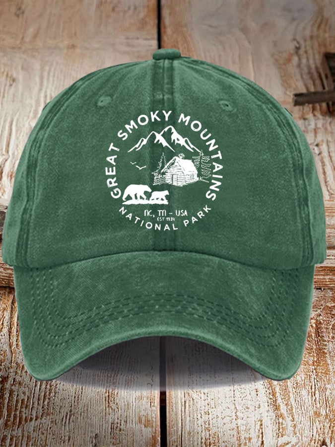 Unisex Great Smoky Mountains National Park Print Hat