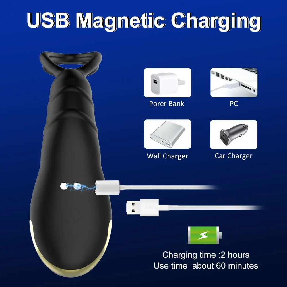 demon king-Vibrating Dual Stimulation prostate massagger