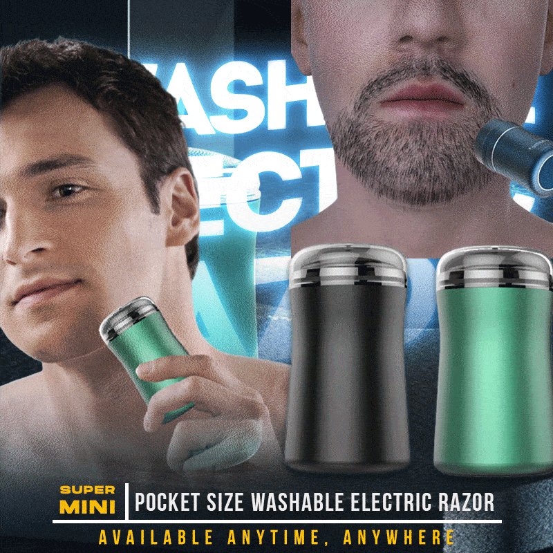 (🌲Hot Sale--48% OFF) Pocket Size Washable Electric Razor -Best Shaving Experience