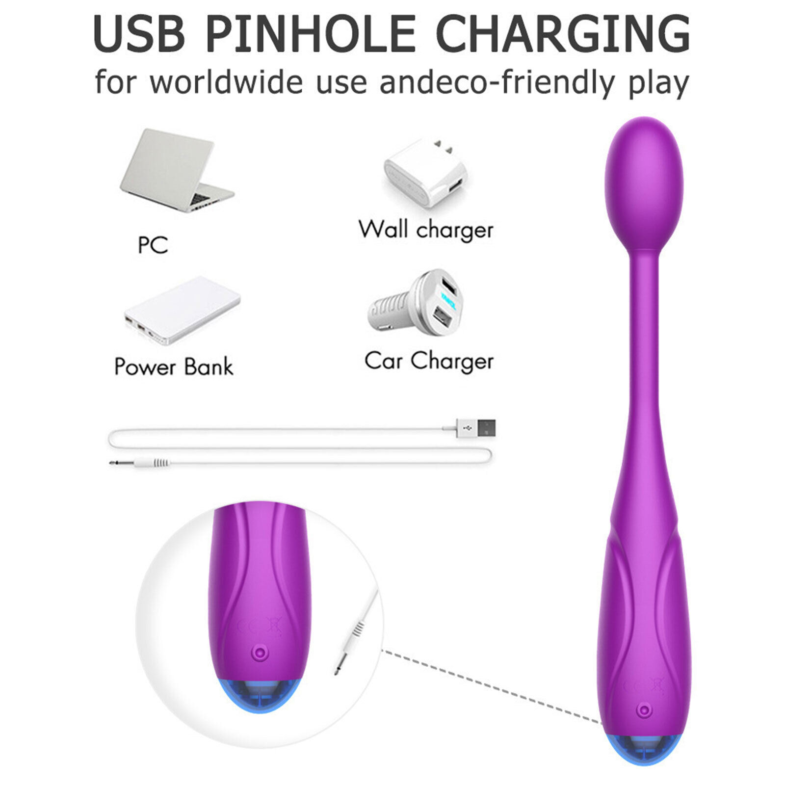 “Strong earthquake and low noise”-  💥Powerful Mini Wand Portable Massage Ball