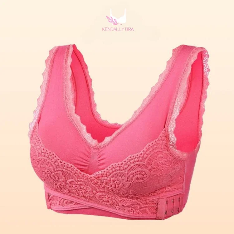 LAST DAY SALE 49% – Comfy Corset Adjustable Bra Front Cross Side Buckle Lace Bras