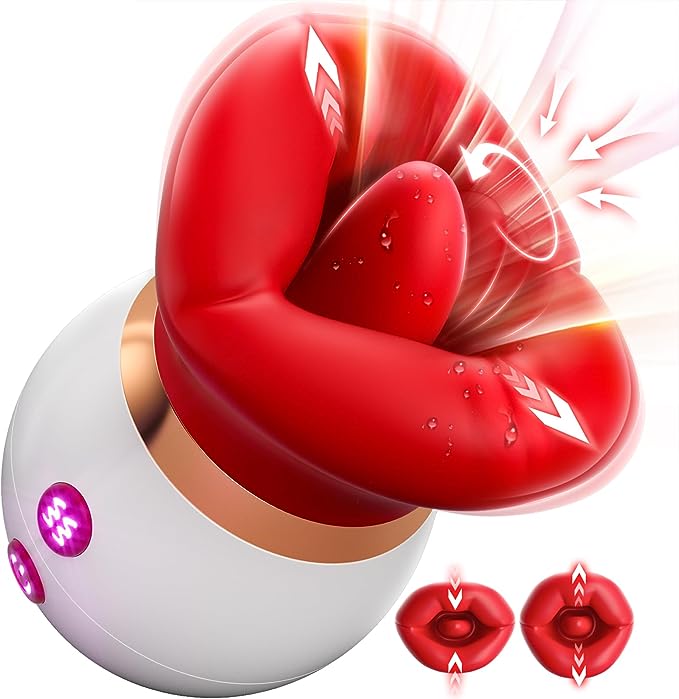 💋flaming red lips- 3IN1 Mouth-Shaped Sucking Vibrator,