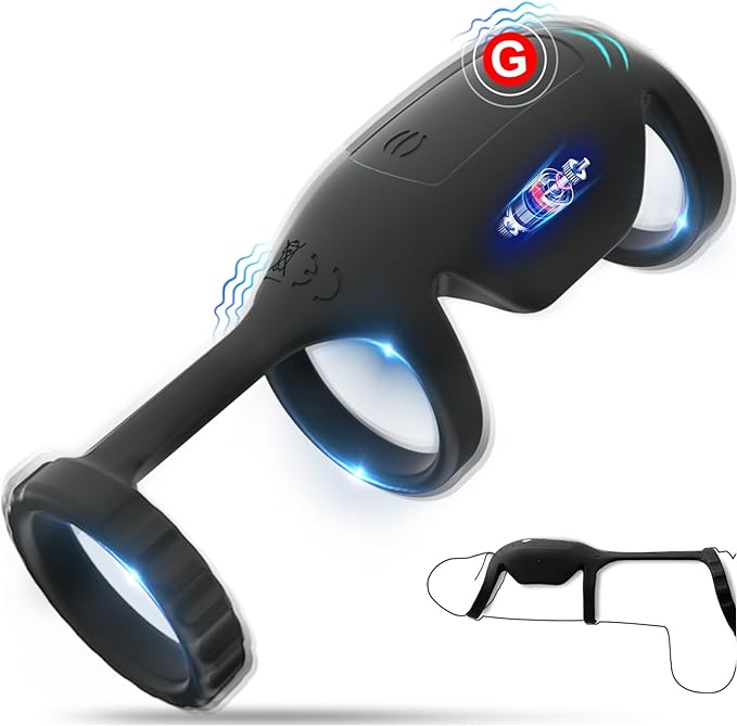 war Wolf-Vibrating Cock Ring for Penis Testicles G Spot Stimulation