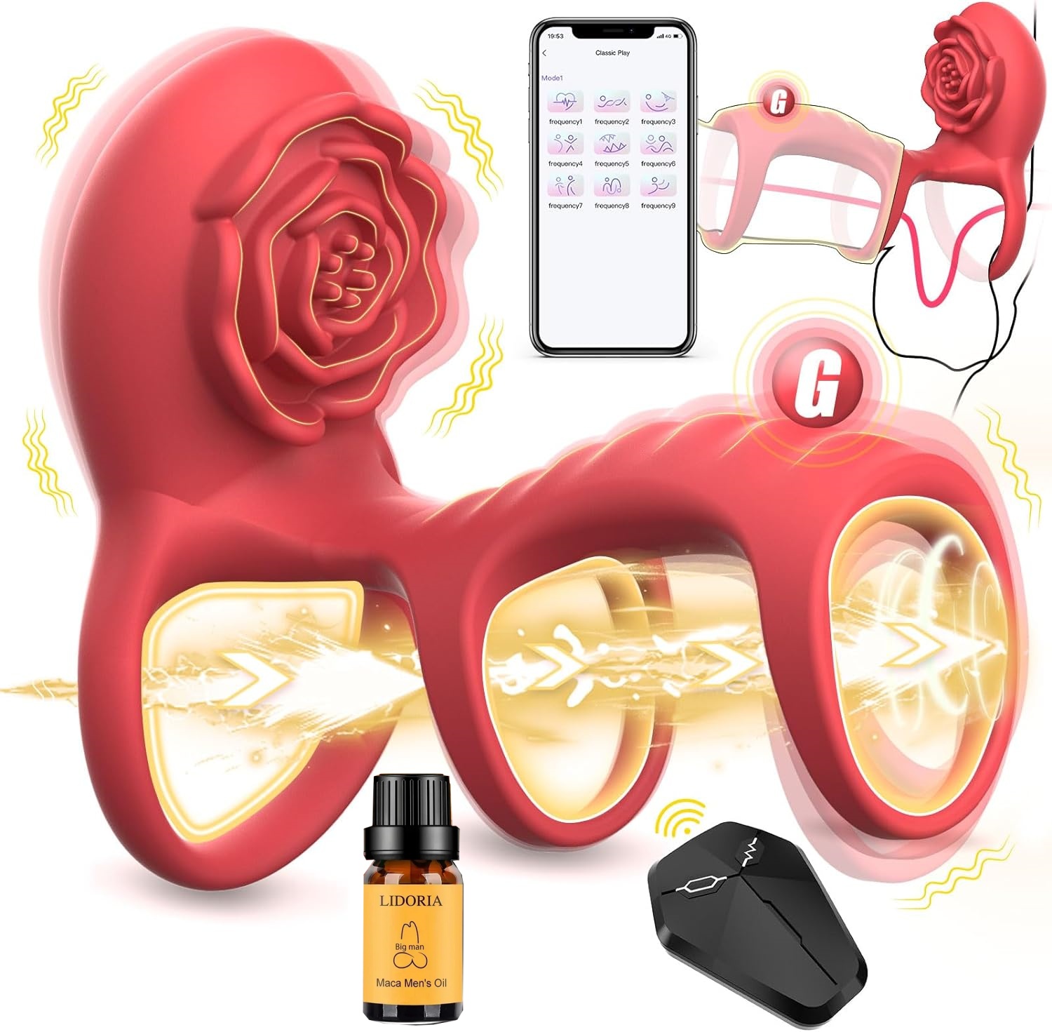 🔥Popular series specially launched-🌹multifunctional penis ring