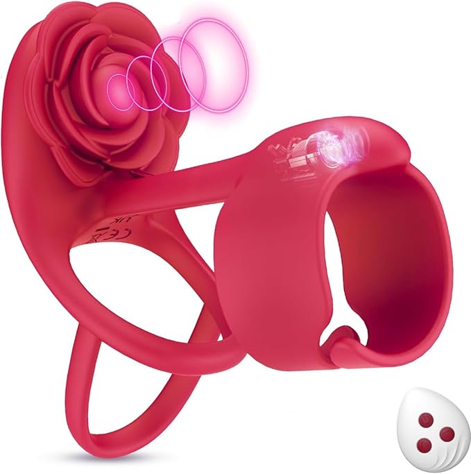 💕🎁New Product Promotion This Month 48% Discount -🌹 3 in 1 Sheehy Rose Vibrating Cock Ring