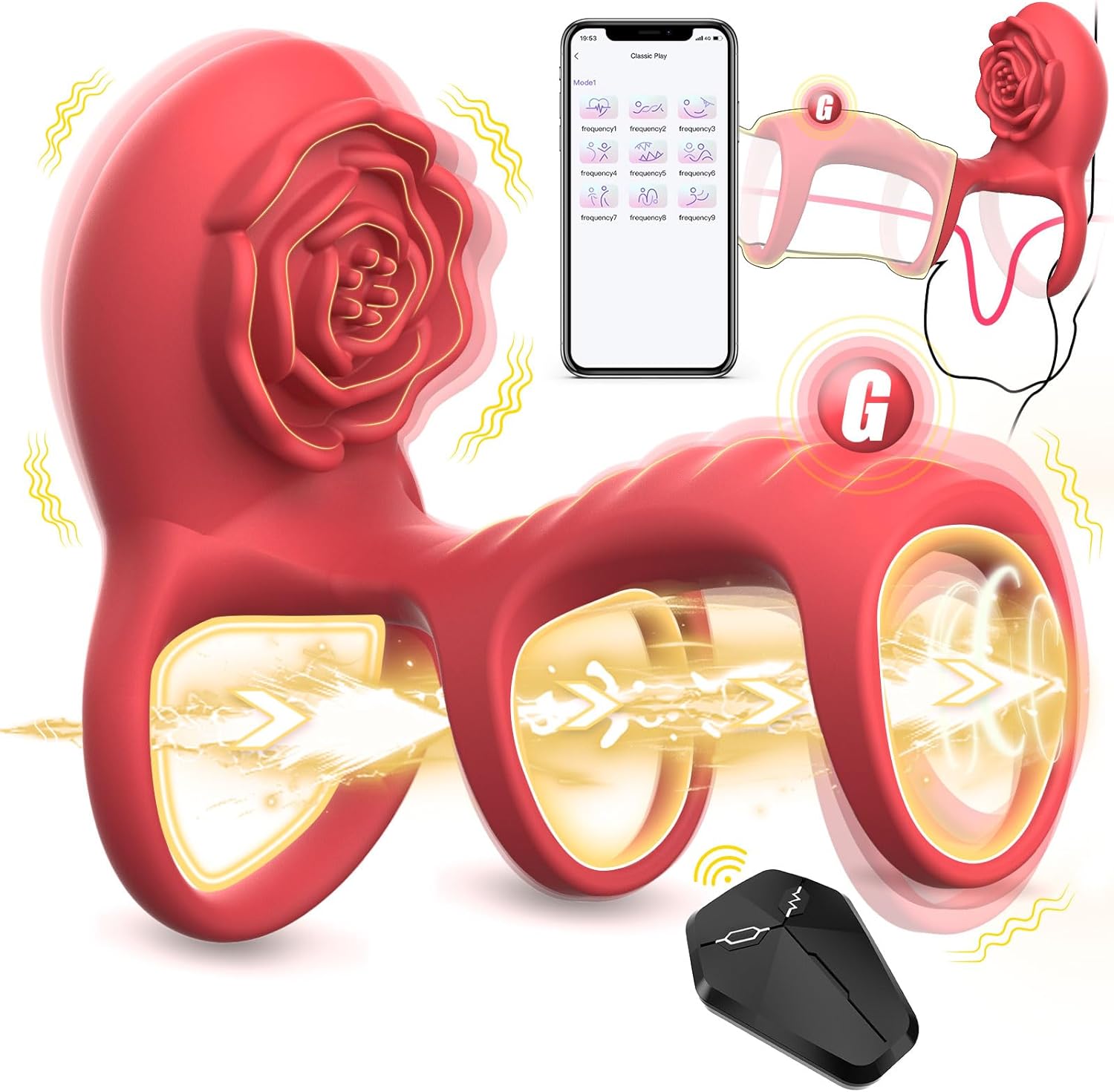 🔥Popular series specially launched-🌹multifunctional penis ring