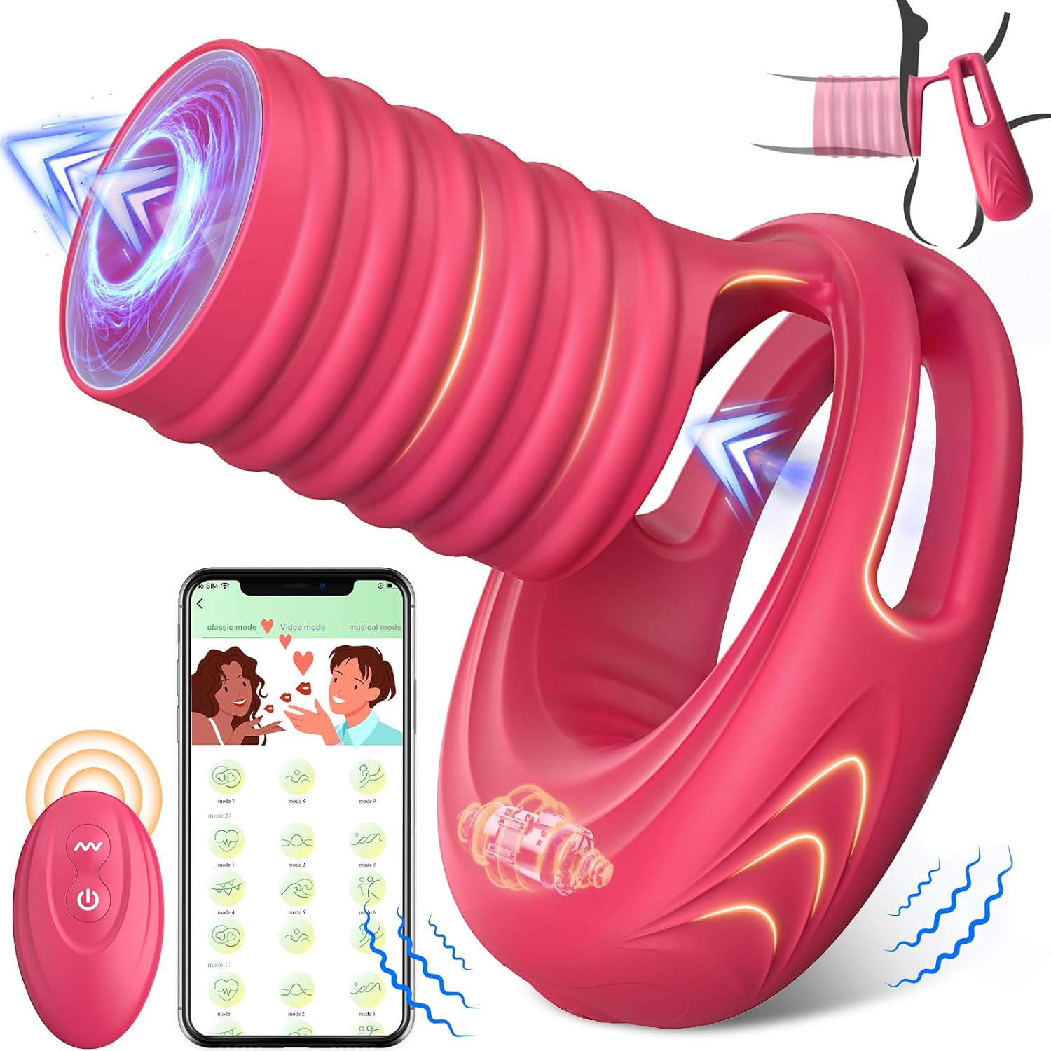 🔥For purposes built to make couples squeal-💑Multifunctional ring