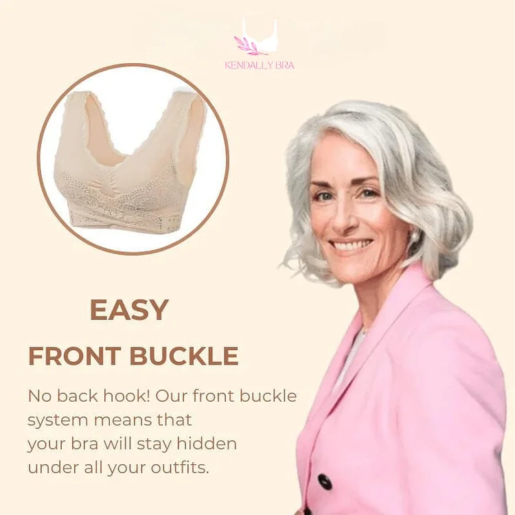 LAST DAY SALE 49% – Comfy Corset Adjustable Bra Front Cross Side Buckle Lace Bras