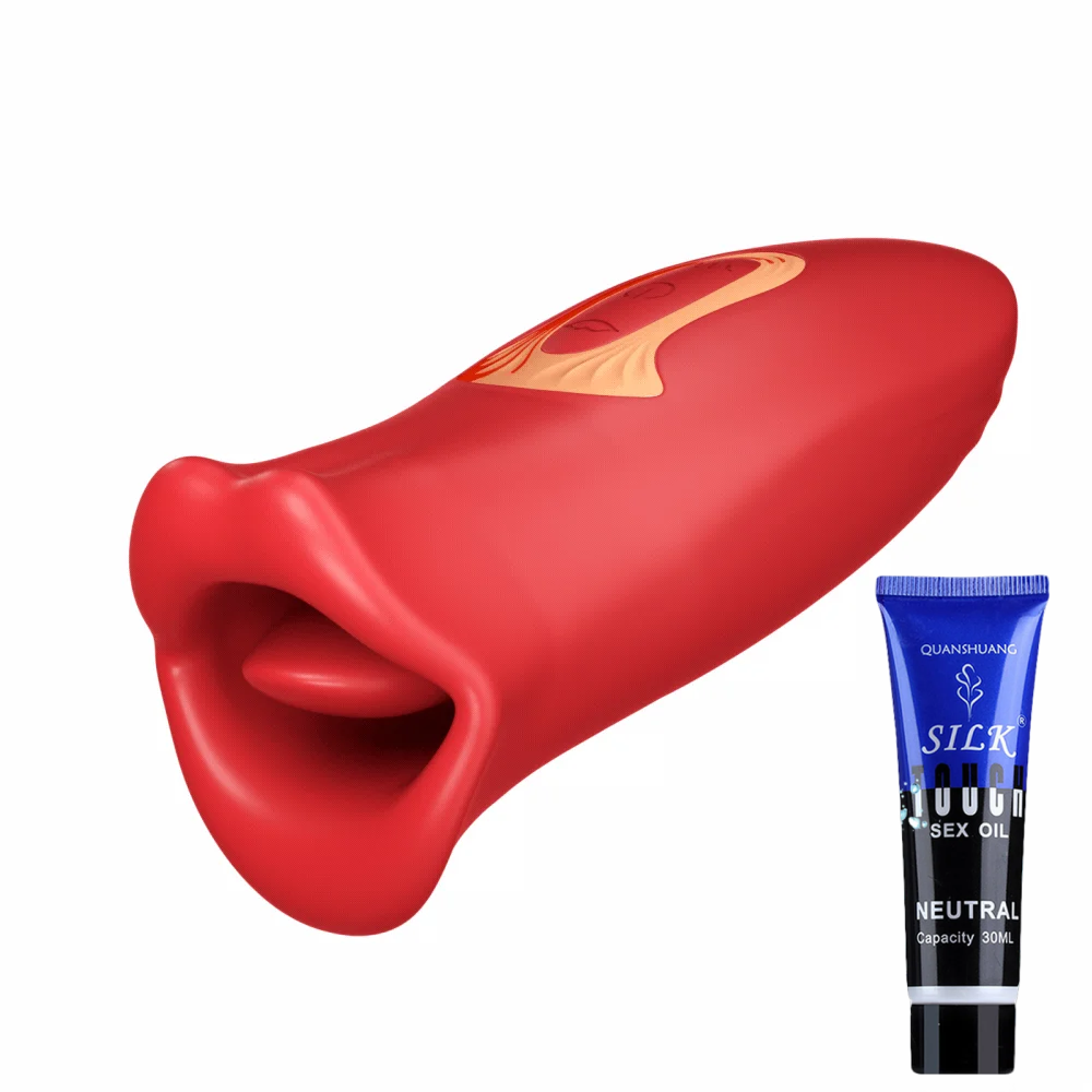 💋The sexy red lips stimulation-