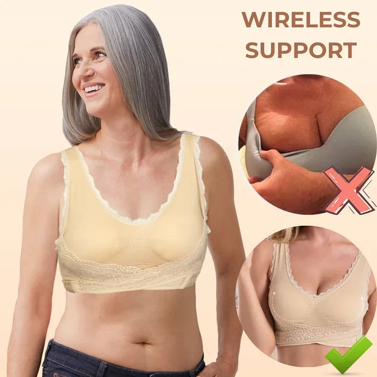 LAST DAY SALE 49% – Comfy Corset Adjustable Bra Front Cross Side Buckle Lace Bras