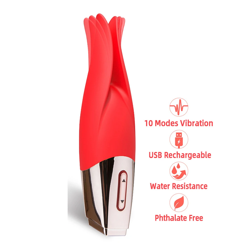 Clit Tickling Pleasure Vibe-Powerful Fluttering Tongue Vibrator