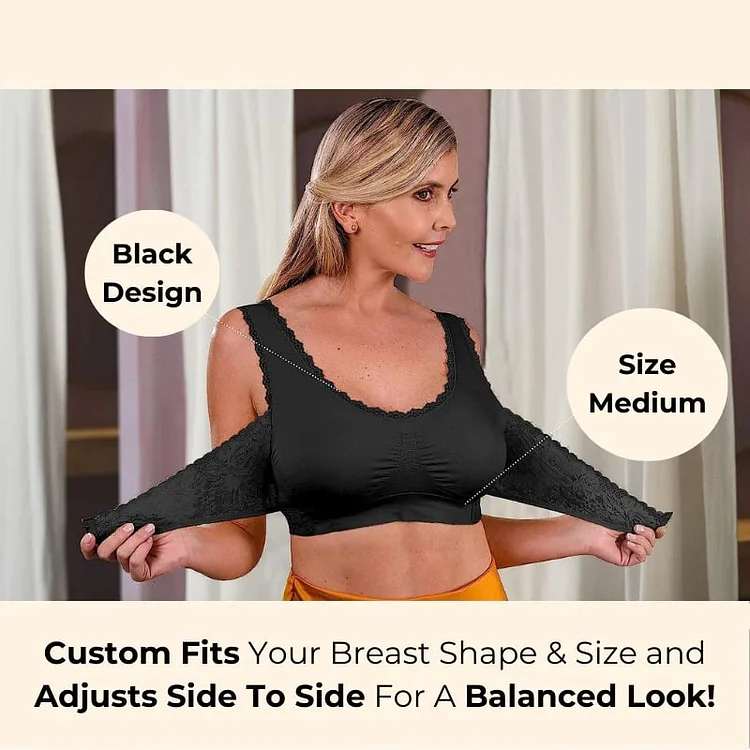 LAST DAY SALE 49% – Comfy Corset Adjustable Bra Front Cross Side Buckle Lace Bras
