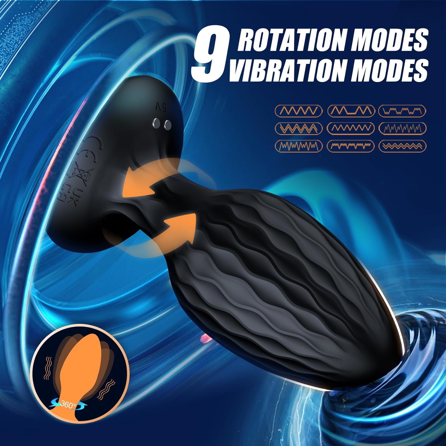 👑Rotating anal vibrator prostate massager--Made in the USA