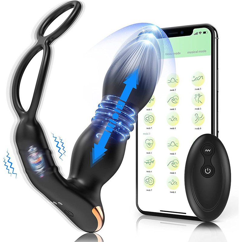 demon king-Vibrating Dual Stimulation prostate massagger