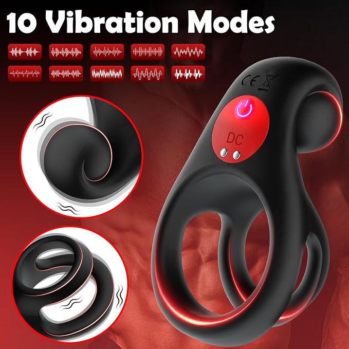 Special offer series for 2024😍- double vibrating cock ring