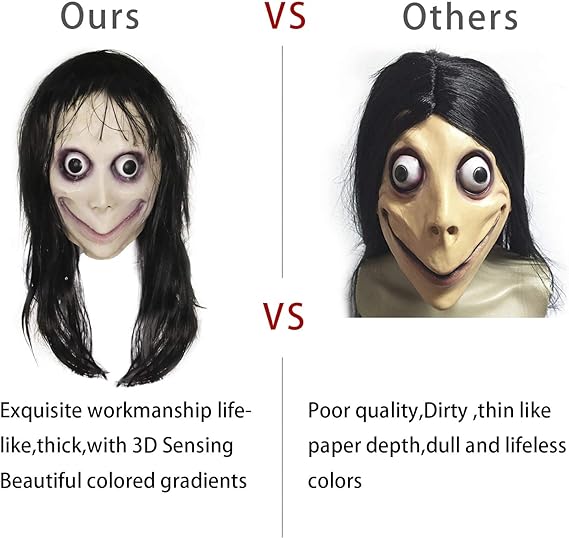 👻Halloween Special - Prank Scare MOMO Mask👹