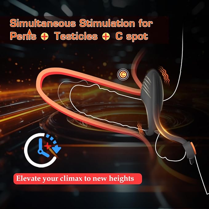 Latest Couple Series-3-in-1Adjustable Vibrating Cock Ring