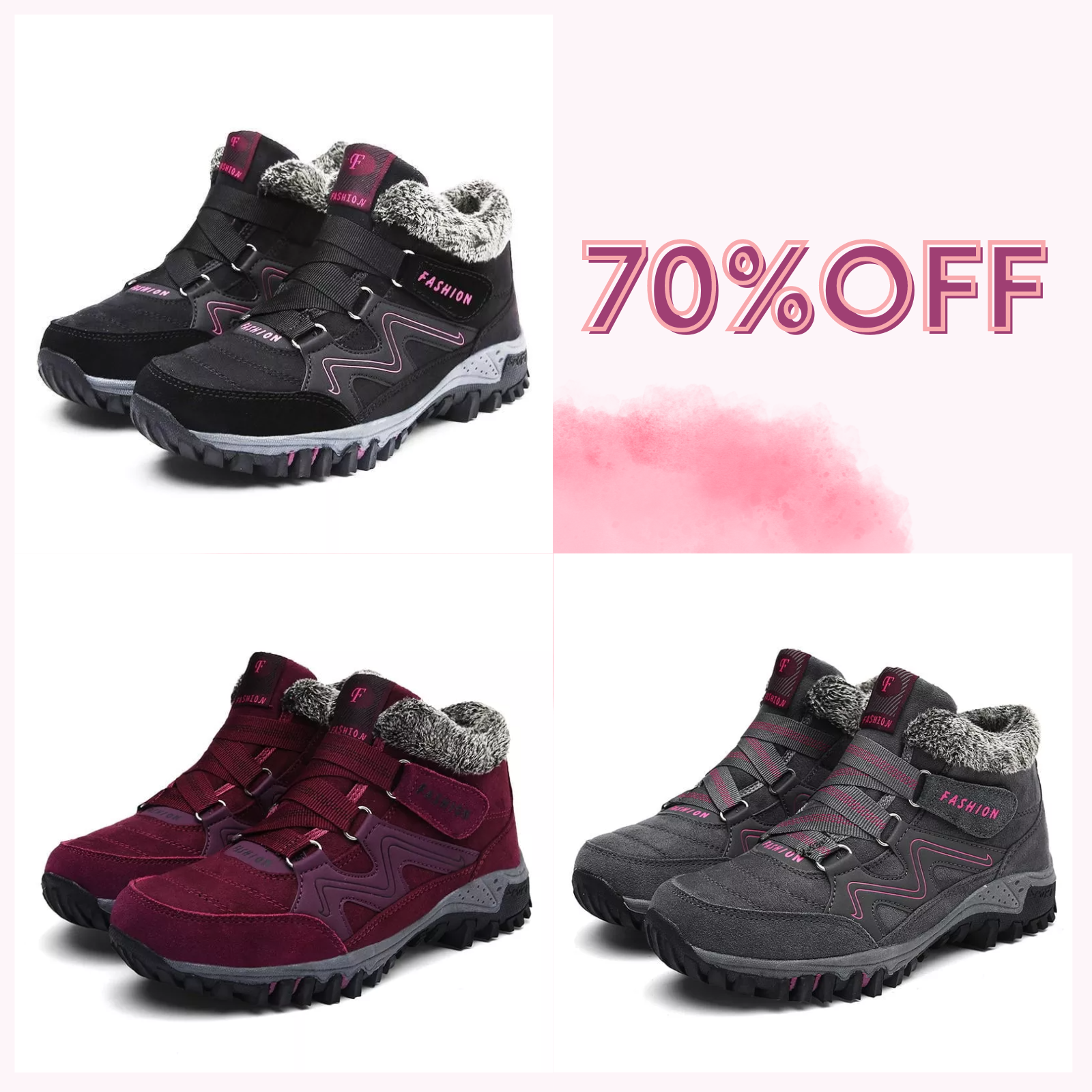 🎄Early Christmas Sale 70% OFF-Winter Thermal Boots