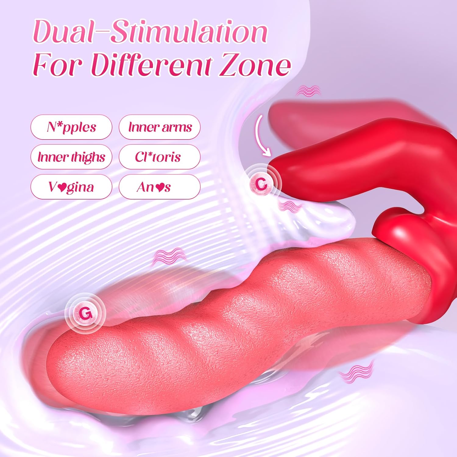 2025 Upgraded Realistic Tongue Sex Toy for Women-