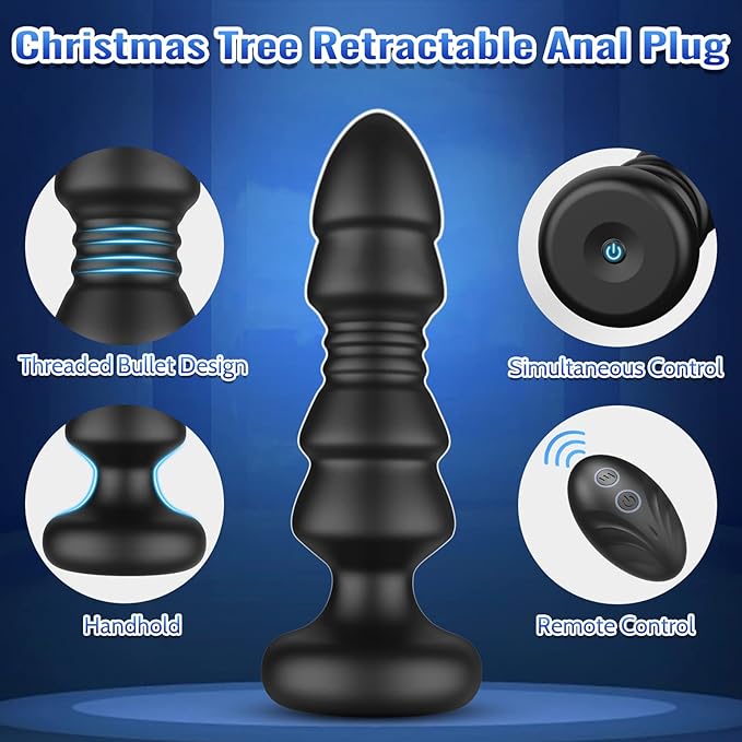 Christmas tree-Retractable anal plug