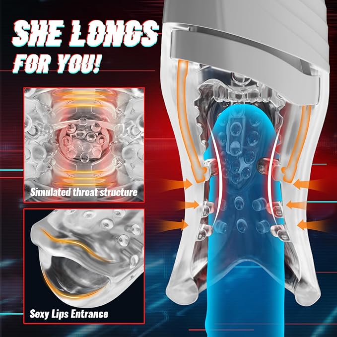 Ahri-Automatic Male Masturbator Oral Male Sex Toy