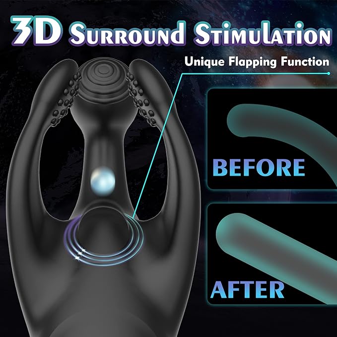 💥Erections 7 times in one night-Odin Vibrating Cock Ring