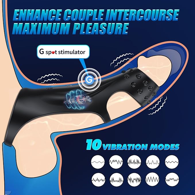 Become a hunk in 2024💥-wireless remote control cock ring