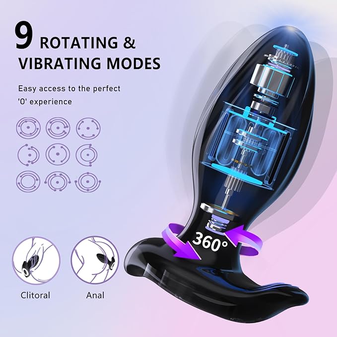 2024 Newly Upgraded Rotating Anal Vibrator Prostate Massager