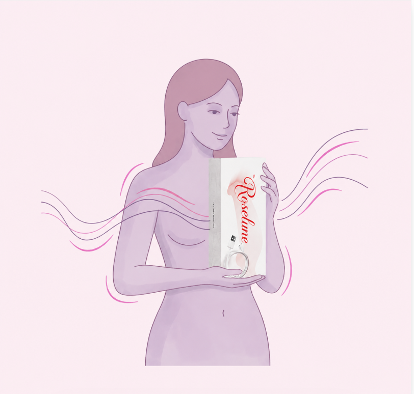 Woman holding Roselune™