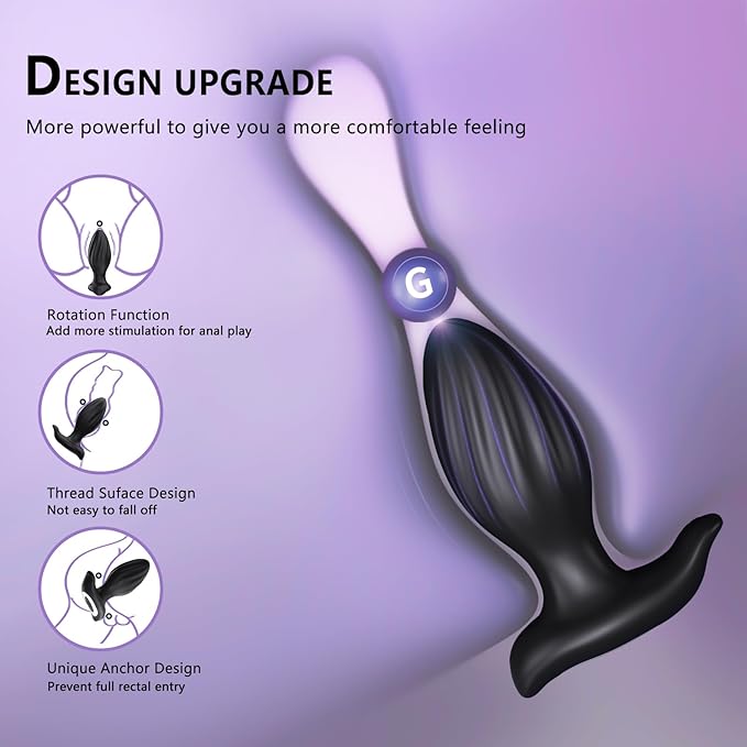2024 Newly Upgraded Rotating Anal Vibrator Prostate Massager