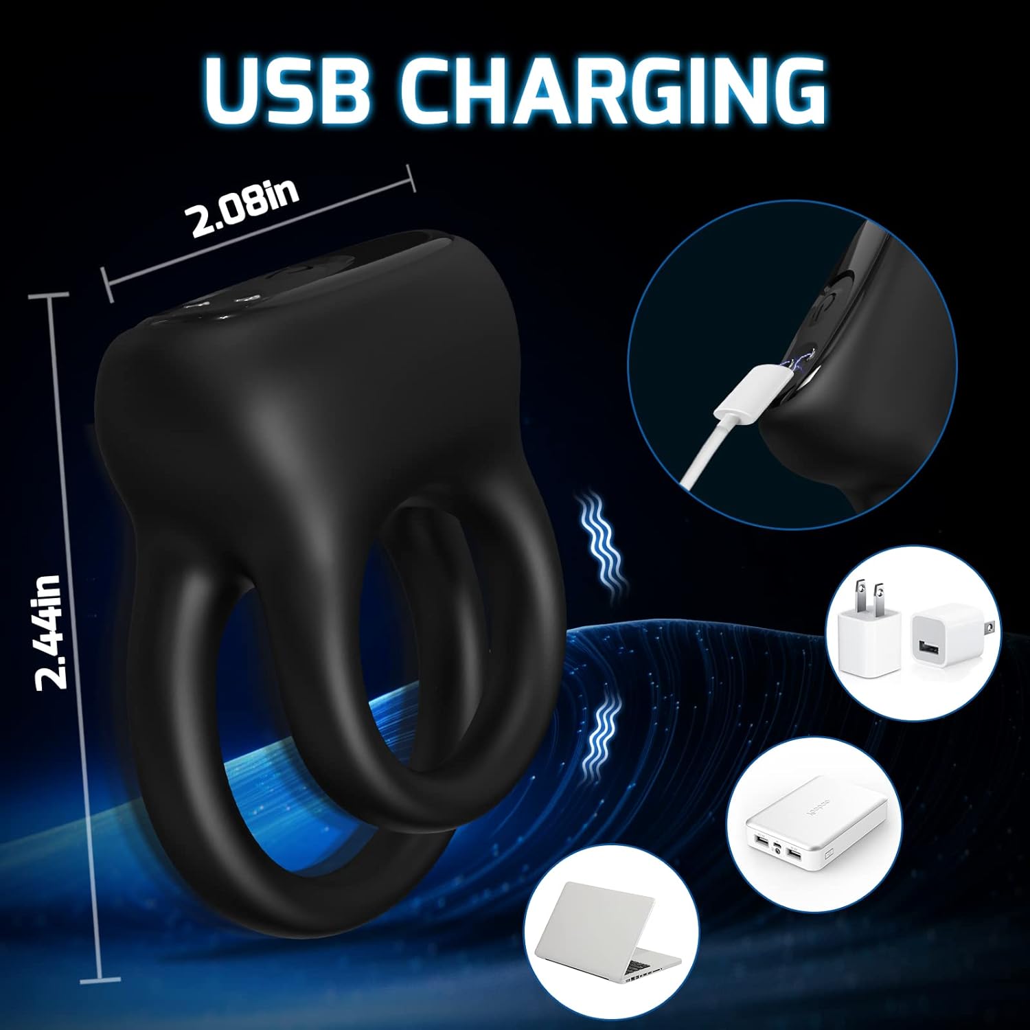 Newly launched Men's Macho Series-Detachable Vibrating Cock Ring