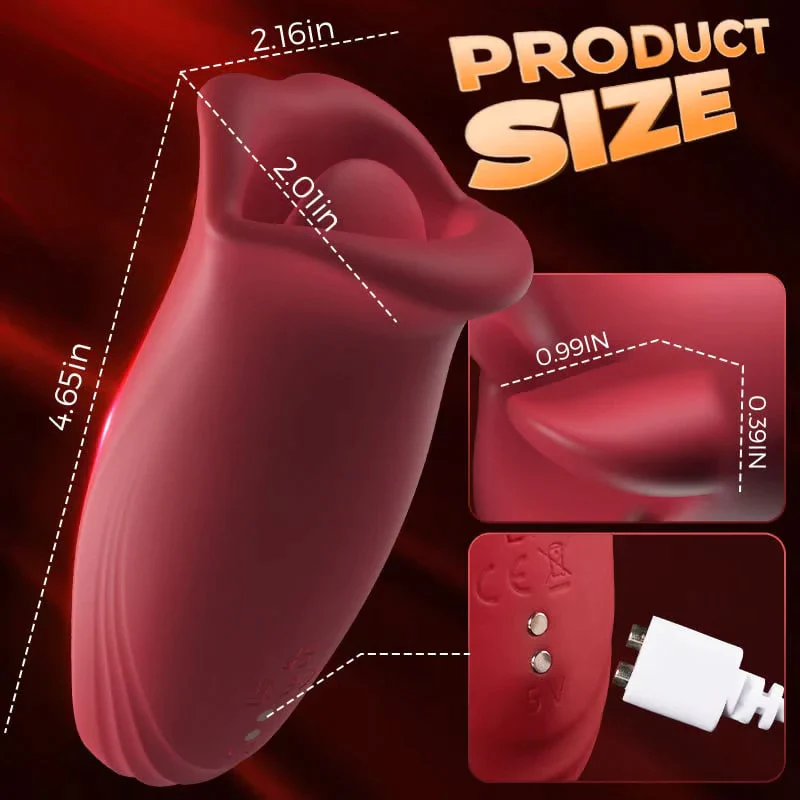 💋The sexy red lips stimulation-